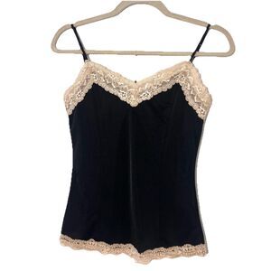 Y2K The Limited Lace Trim Camisole Womens XS Black Feminine Romantic Fairy